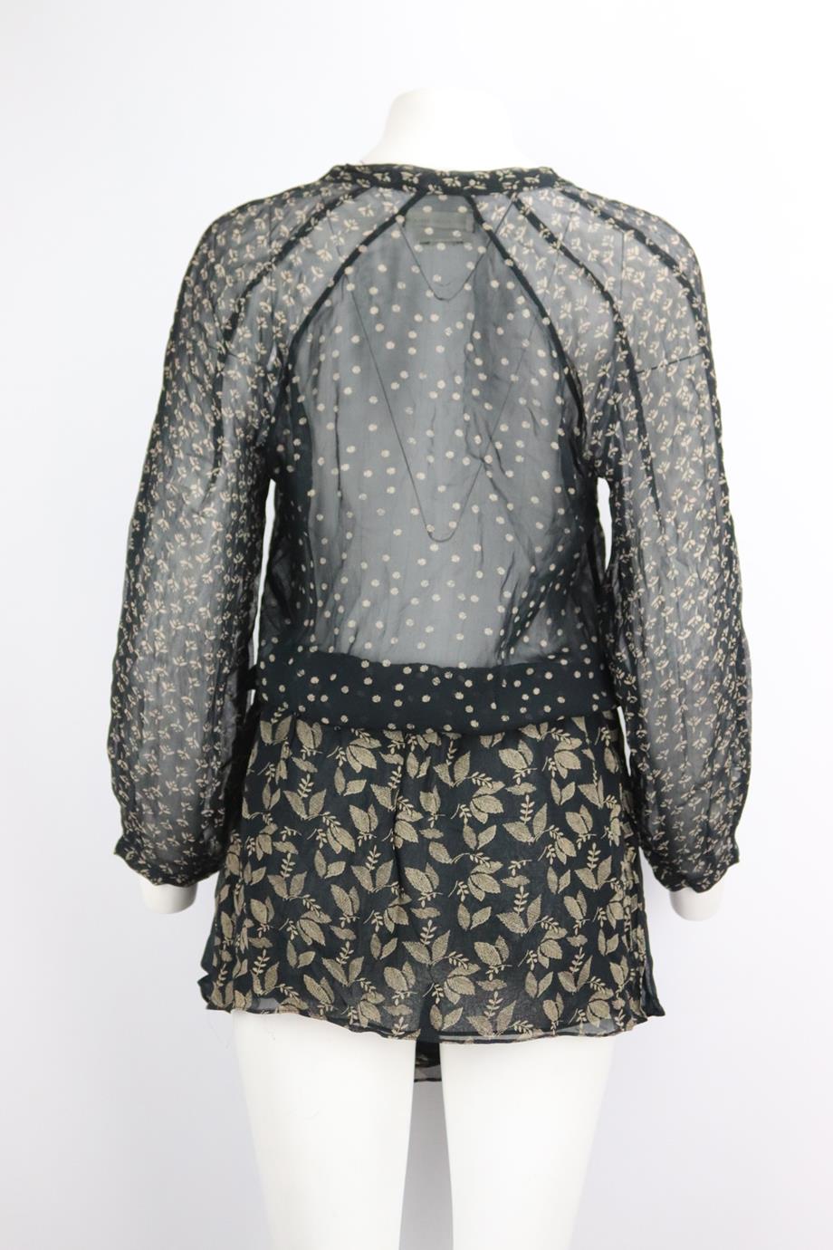 ISABEL MARANT ÉTOILE PRINTED GEORGETTE MINI DRESS FR 40 UK 12