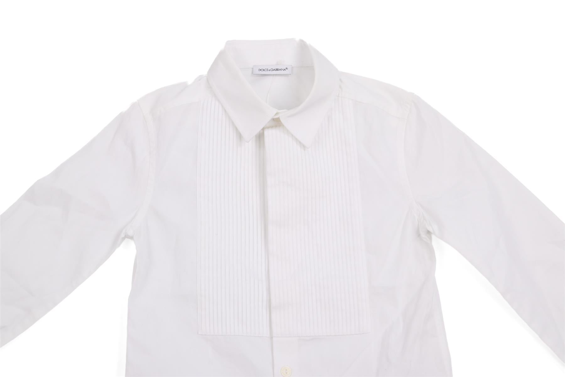 DOLCE & GABBANA WHITE KIDS BOYS SHIRT 4 YEARS