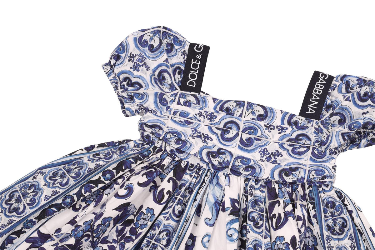 DOLCE & GABBANA BLUE BABY GIRLS DRESS 12-18 MONTHS
