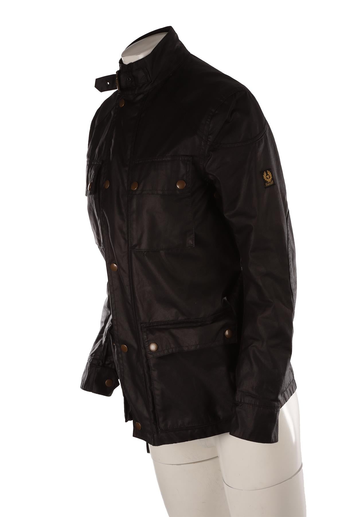 BLACK WAXED COTTON JACKET