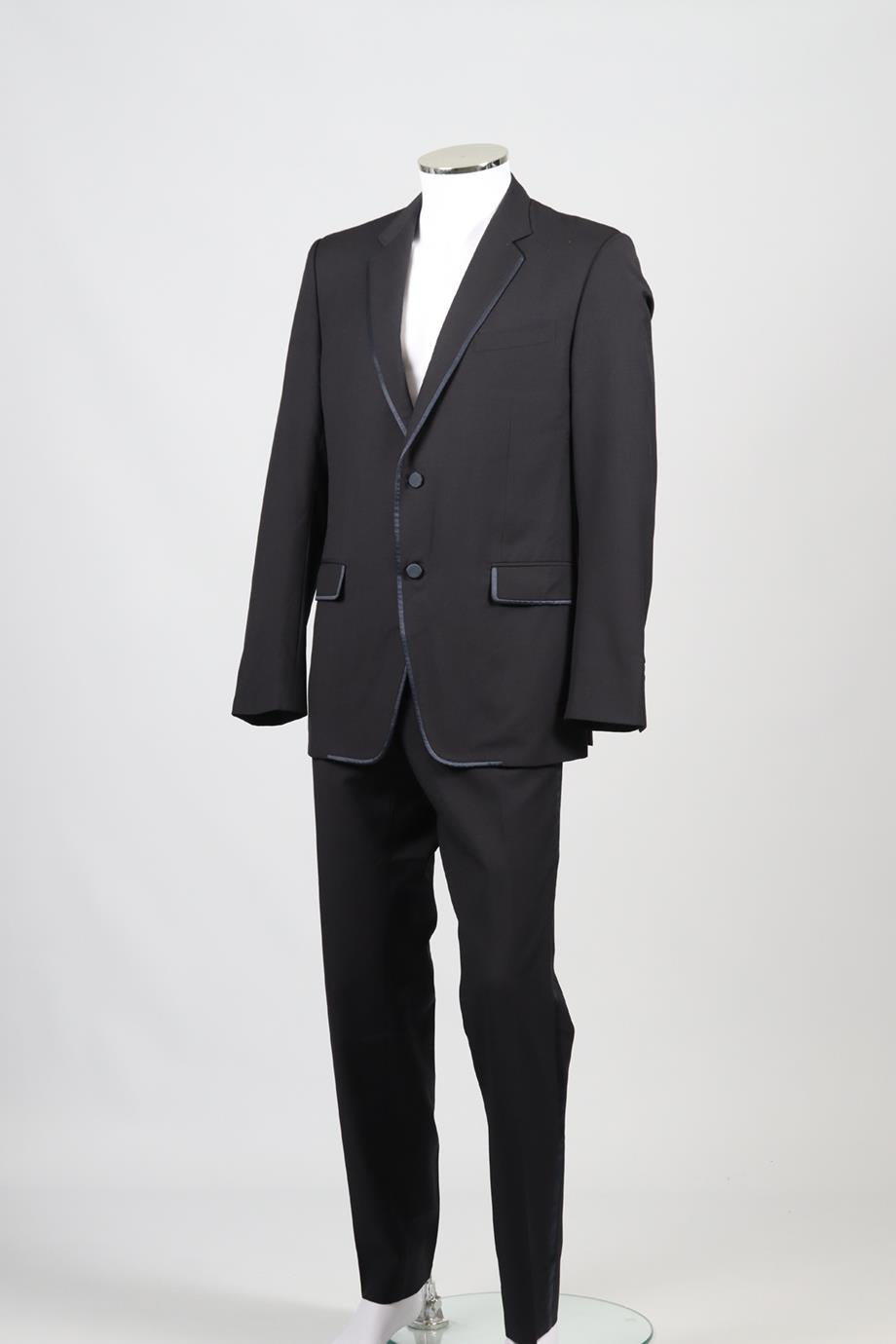GUCCI MEN'S WOOL TWO PIECE SUIT IT 52 UK/US 42