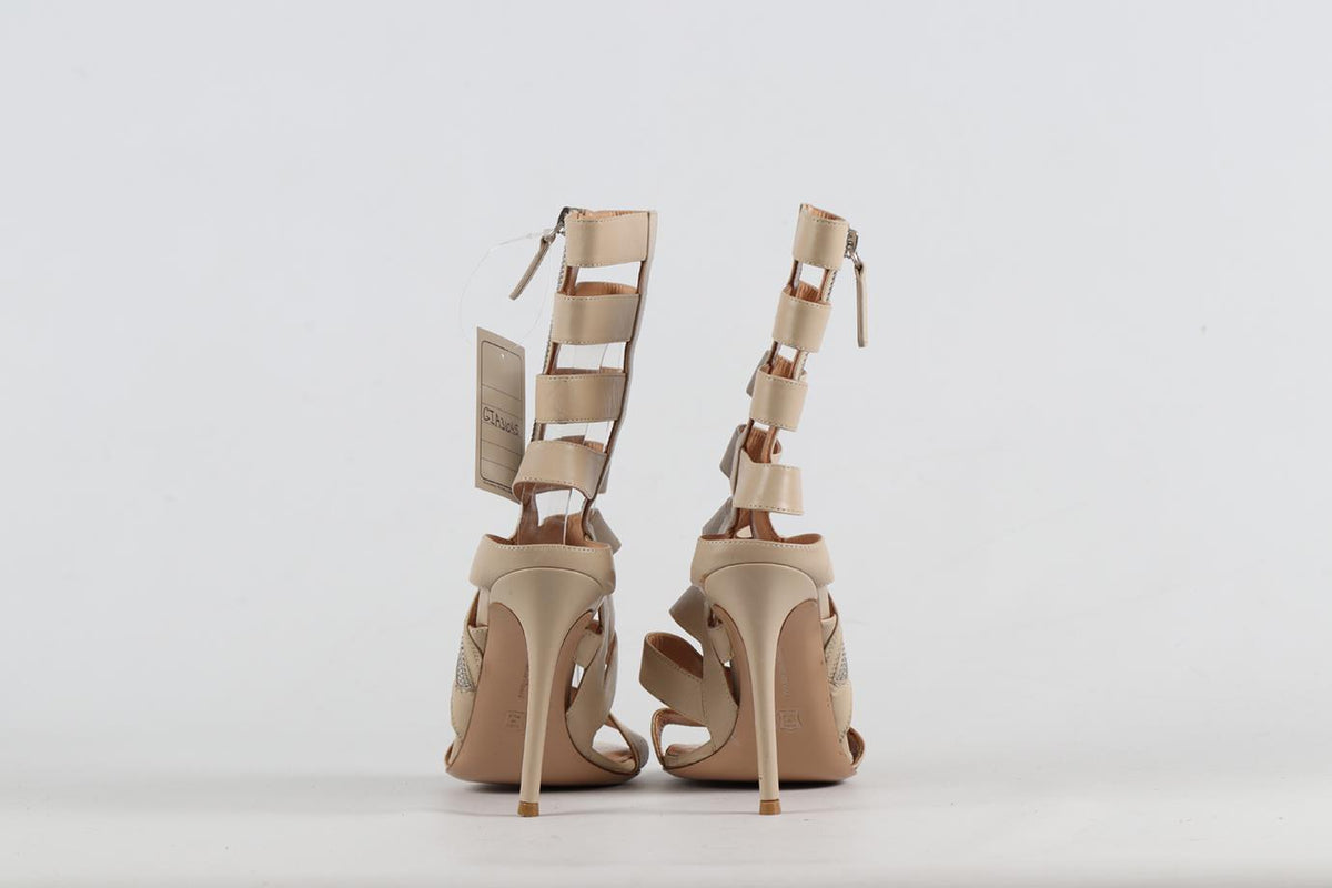 GIANVITO ROSSI LEATHER SANDALS EU 38 UK 5 US 8