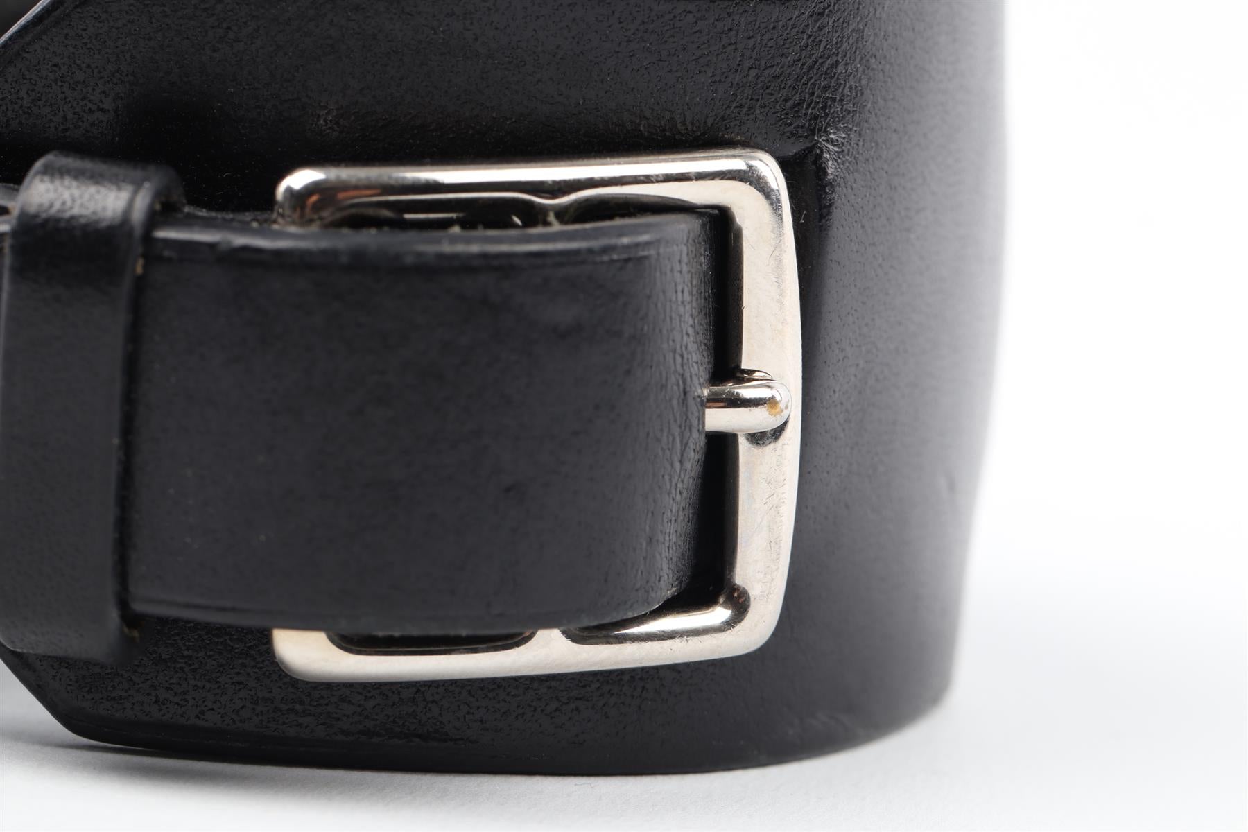 HERMÈS BLACK 2013 LEATHER BRACELET