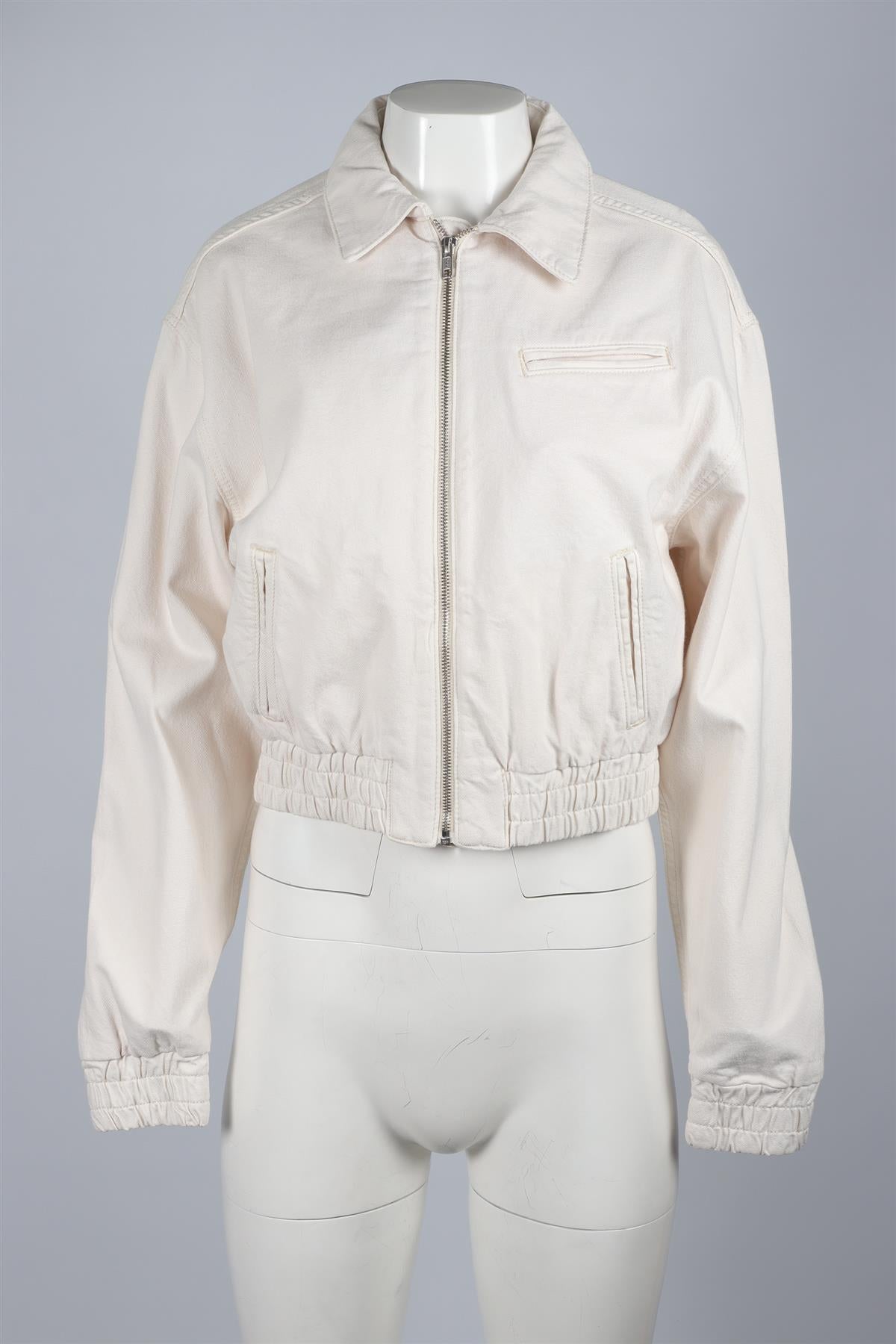 REFORMATION ECRU DENIM JACKET SMALL