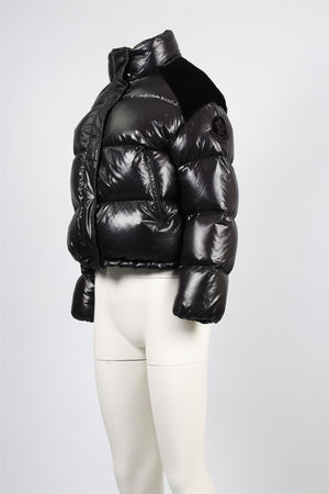 MONCLER BLACK PADDED DOWN JACKET SMALL