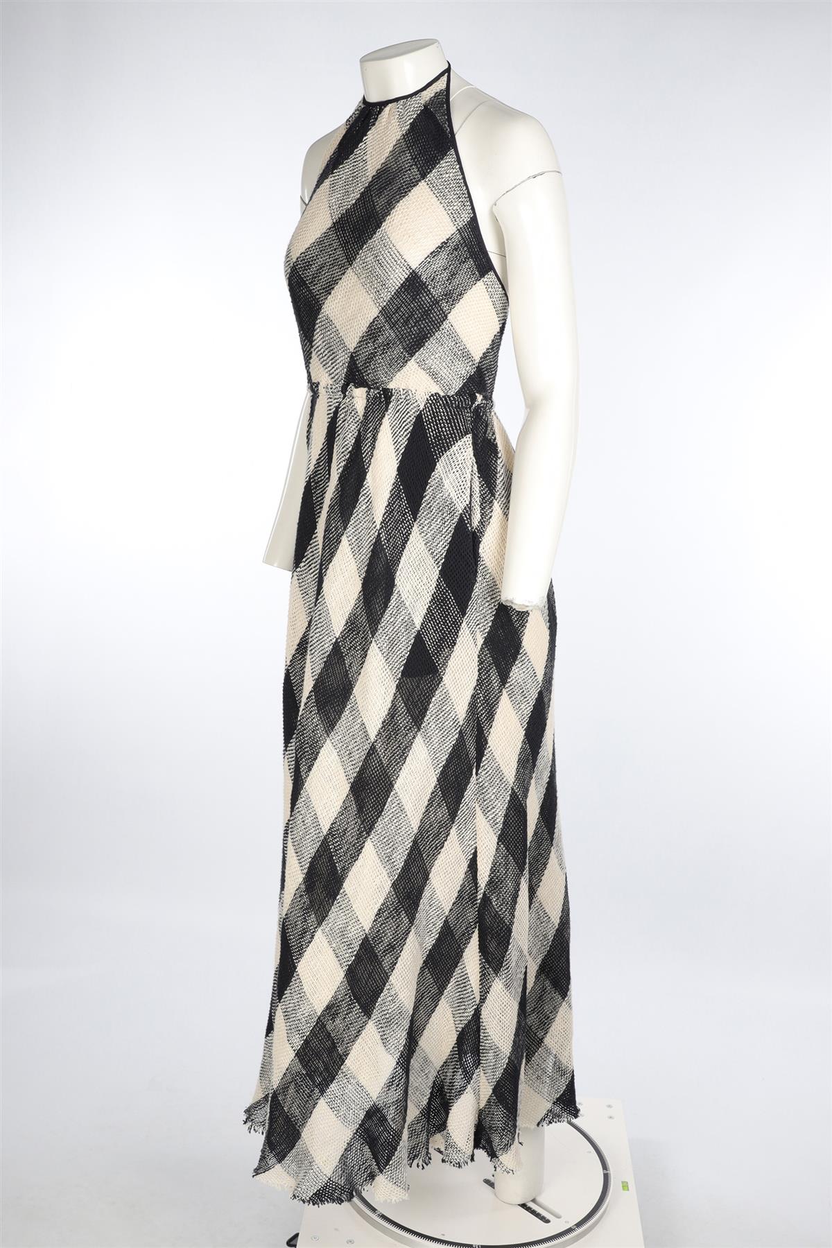 RAEY NAVY COTTON MAXI DRESS XXSMALL/XSMALL