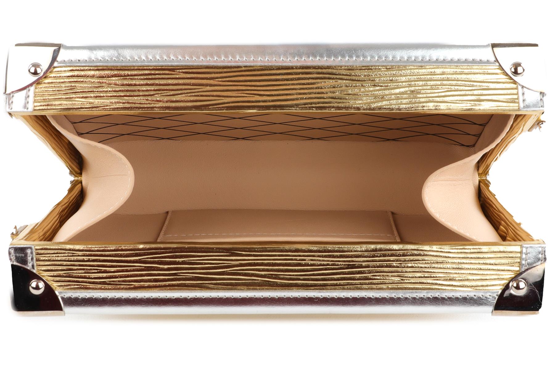 LOUIS VUITTON GOLD 2017 PETITE MALLE EPI LEATHER CLUTCH