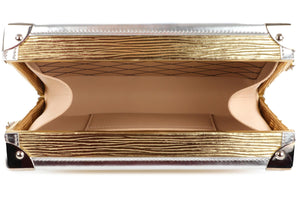 LOUIS VUITTON GOLD 2017 PETITE MALLE EPI LEATHER CLUTCH