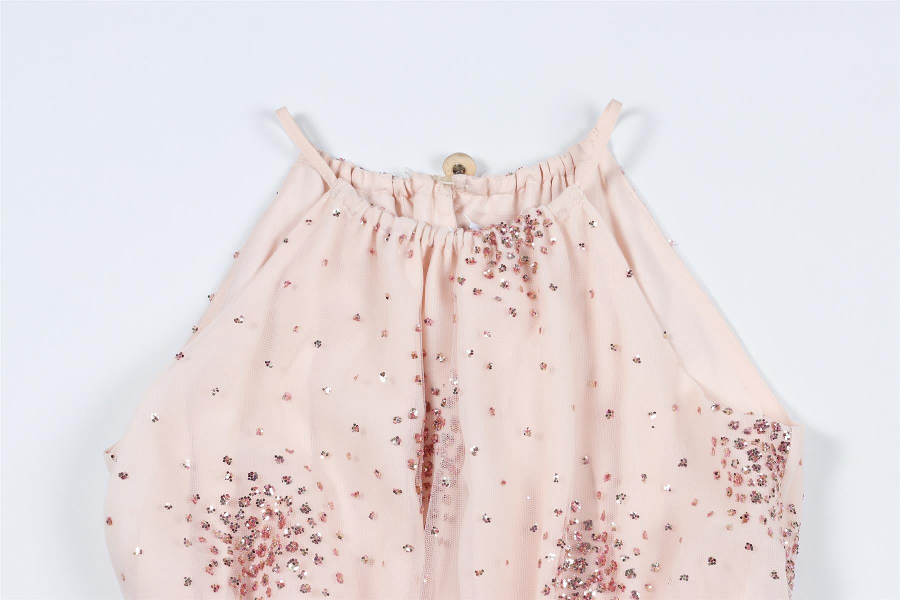 CHRISTIAN DIOR CRYSTAL PINK KIDS GIRLS DRESS 8 YEARS