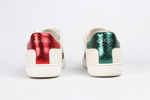 GUCCI WHITE ACE LEATHER SNEAKERS EU 37.5, UK 4.5, US 7.5