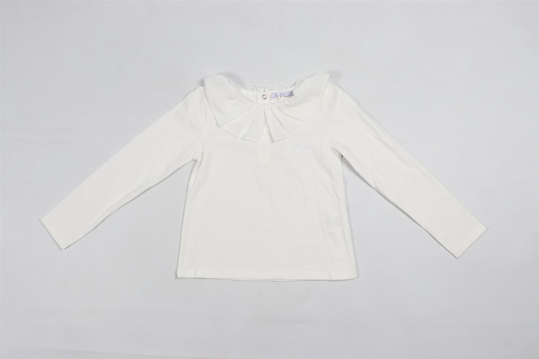 PATACHOU WHITE KIDS GIRLS COTTON TOP 8 YEARS