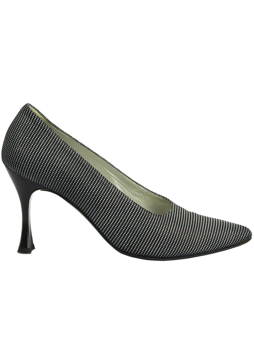 BALDININI VINTAGE PRINTED LEATHER PUMPS EU 38 UK 5 US 8