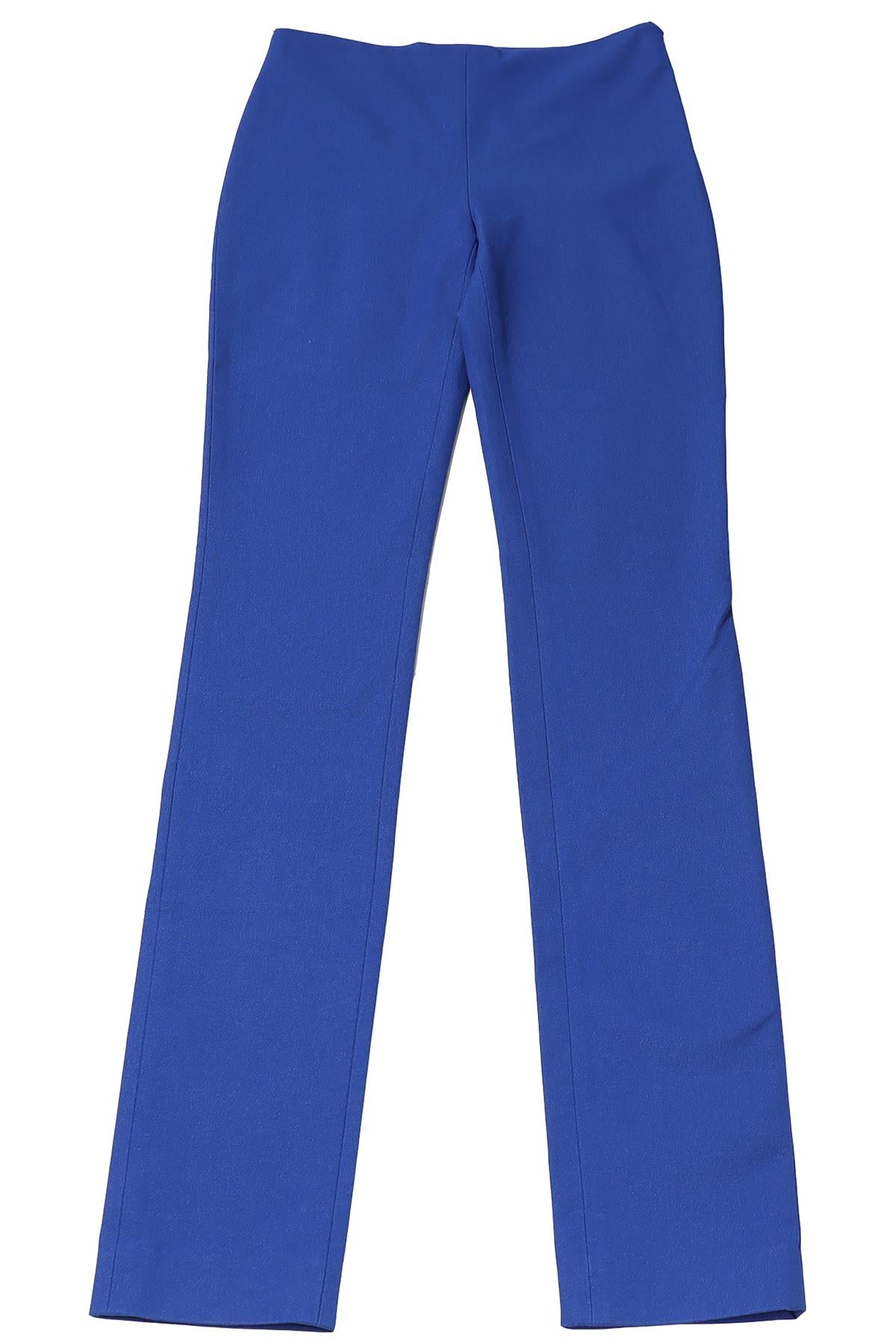 JOSEPH BLUE COTTON BLEND SKINNY PANTS FR 34 UK 6