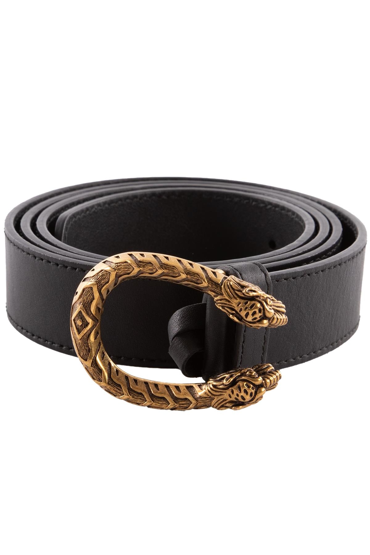 GUCCI BLACK DIONYSUS LEATHER BELT 100CM