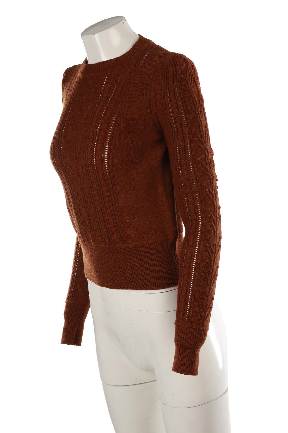 BROWN WOOL SWEATER