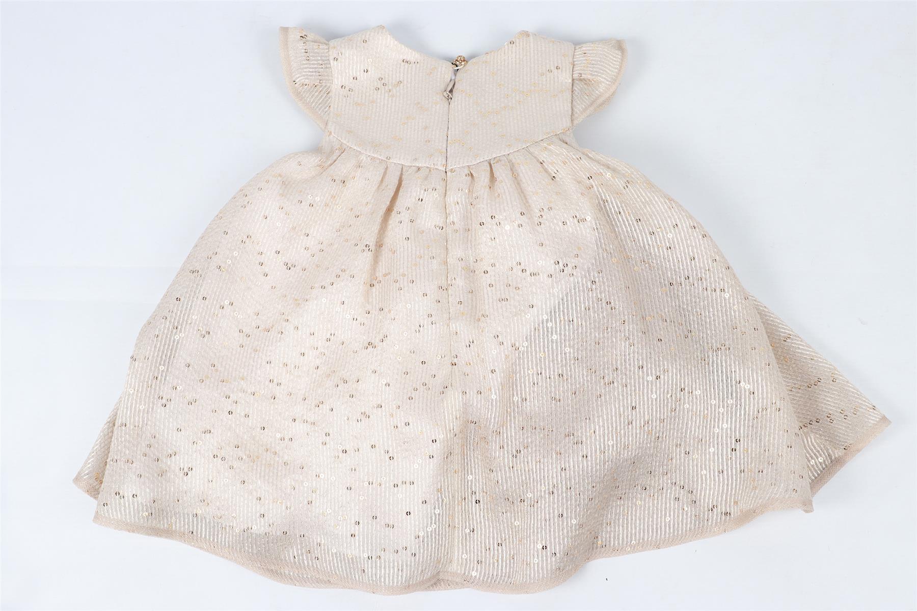 CHRISTIAN DIOR GOLD BABY GIRLS COTTON DRESS 6 MONTHS