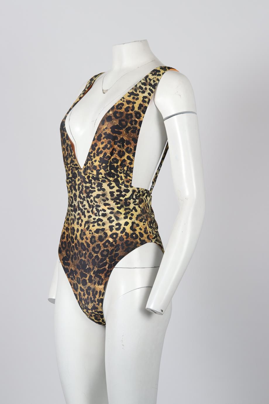 AGUA BENDITA LEOPARD PRINT SWIMSUIT MEDIUM