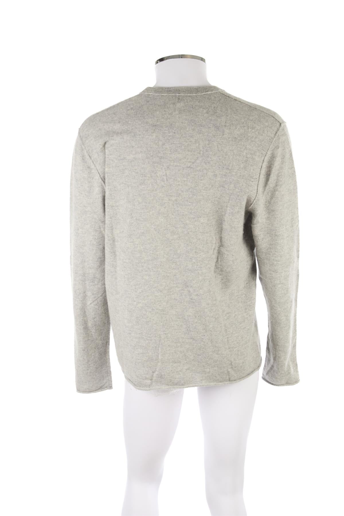 JAMES PERSE GREY MEN'S CASHMERE SWEATER LARGE