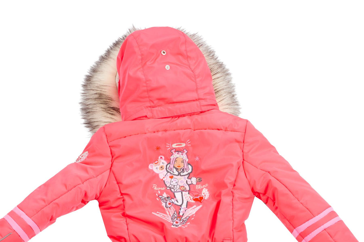 POIVRE BLANC RED KIDS GIRLS SKI SUIT 4 YEARS