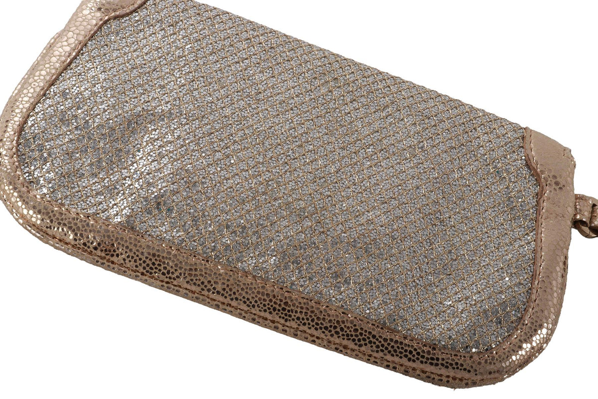 SILVER GLITTER CLUTCH