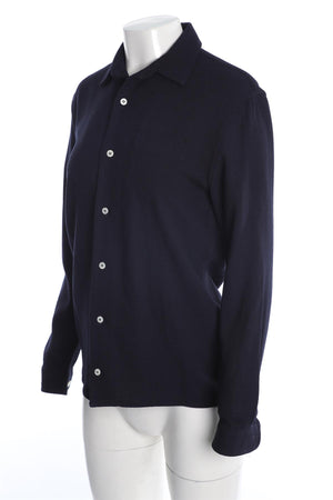 SEFR BLUE MEN'S WOOL SHIRT XSMALL