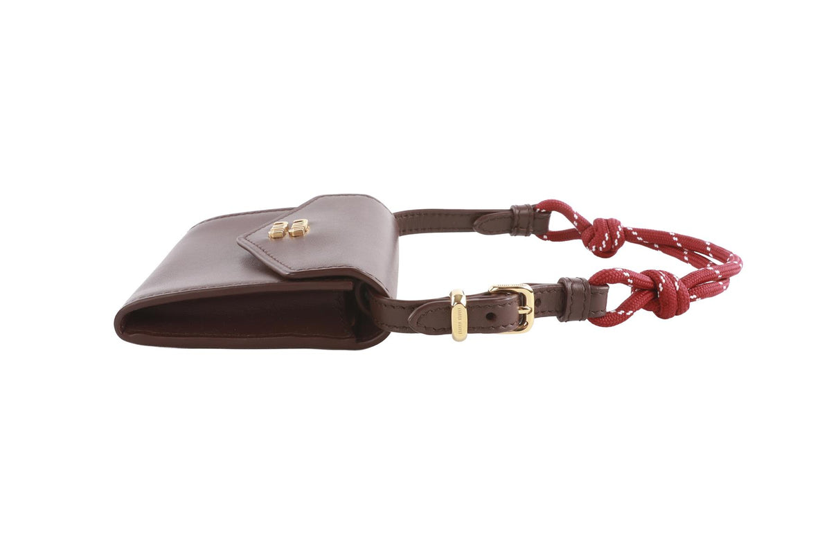 MIU MIU BROWN LEATHER WALLET