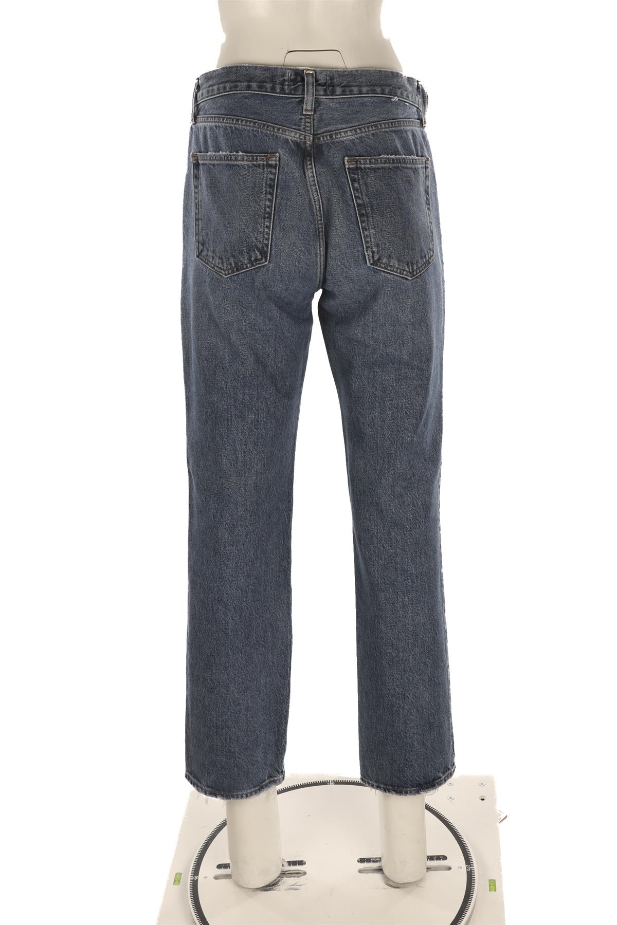 AGOLDE BLUE HIGH RISE STRAIGHT LEG JEANS W27 UK 8/10