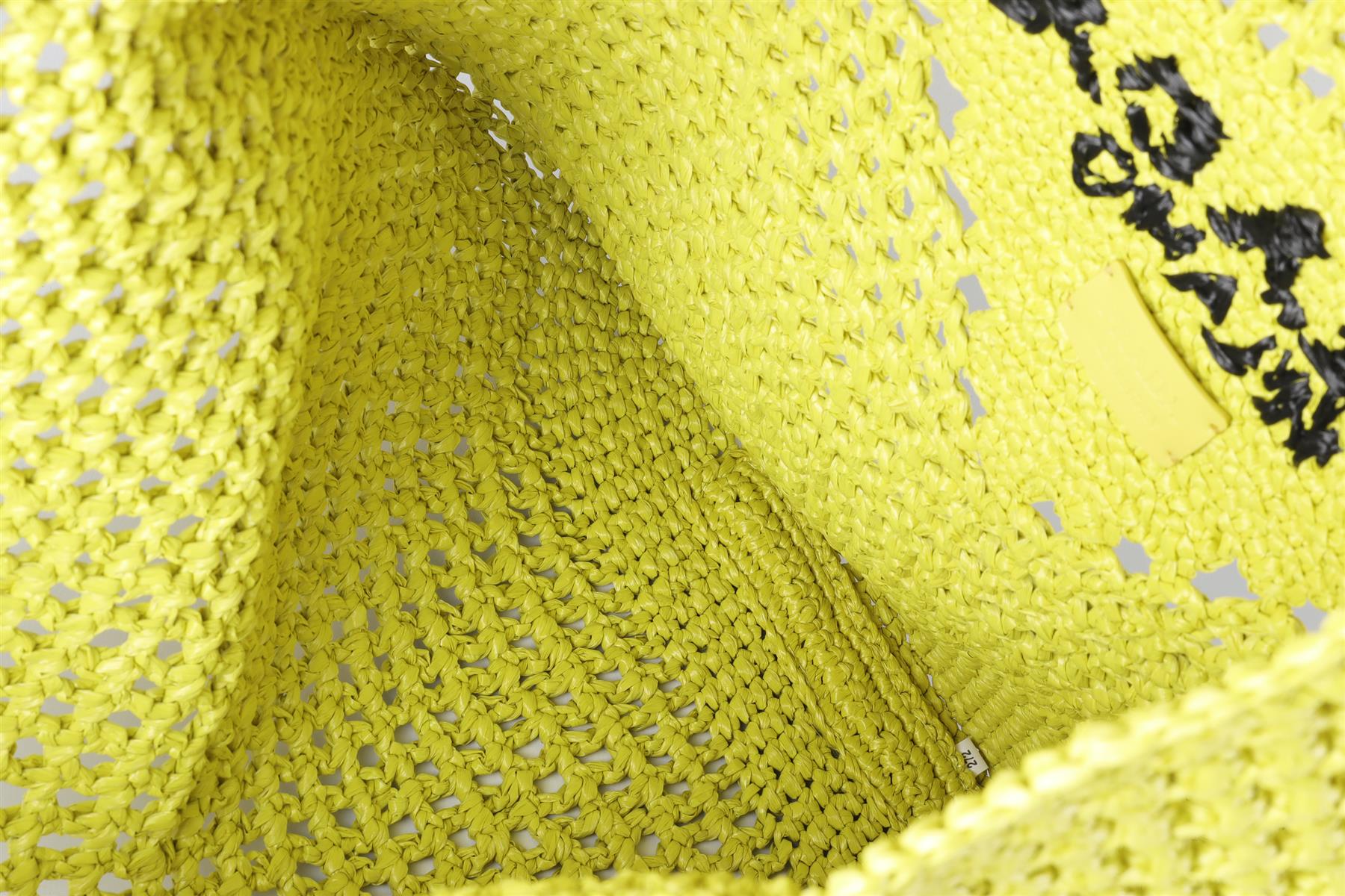 PRADA GREEN RAFFIA TOTE BAG
