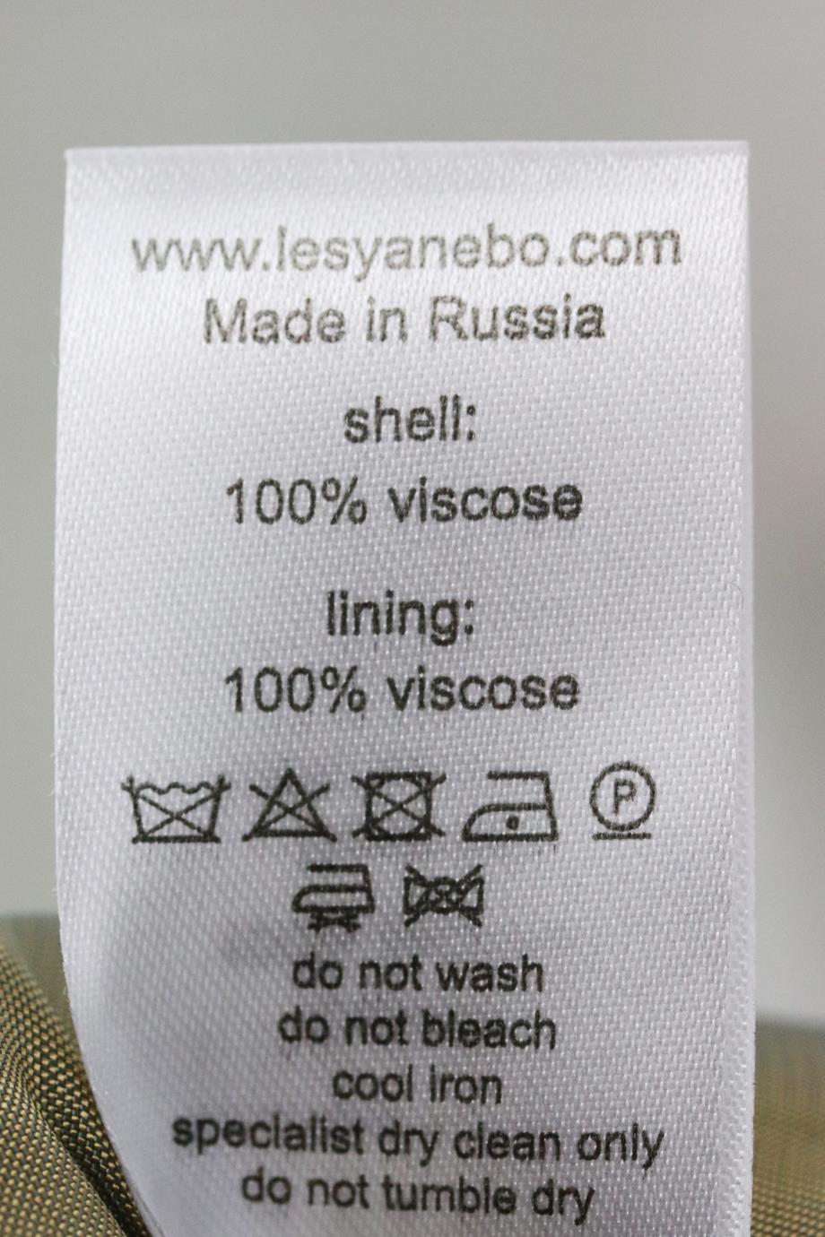 LESYANEBO DOUBLE BREASTED WOVEN BLAZER SMALL