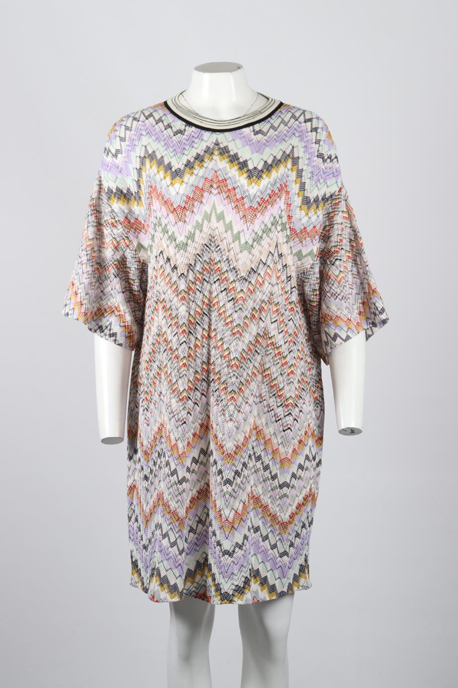 MISSONI CROCHET KNIT MINI DRESS XLARGE