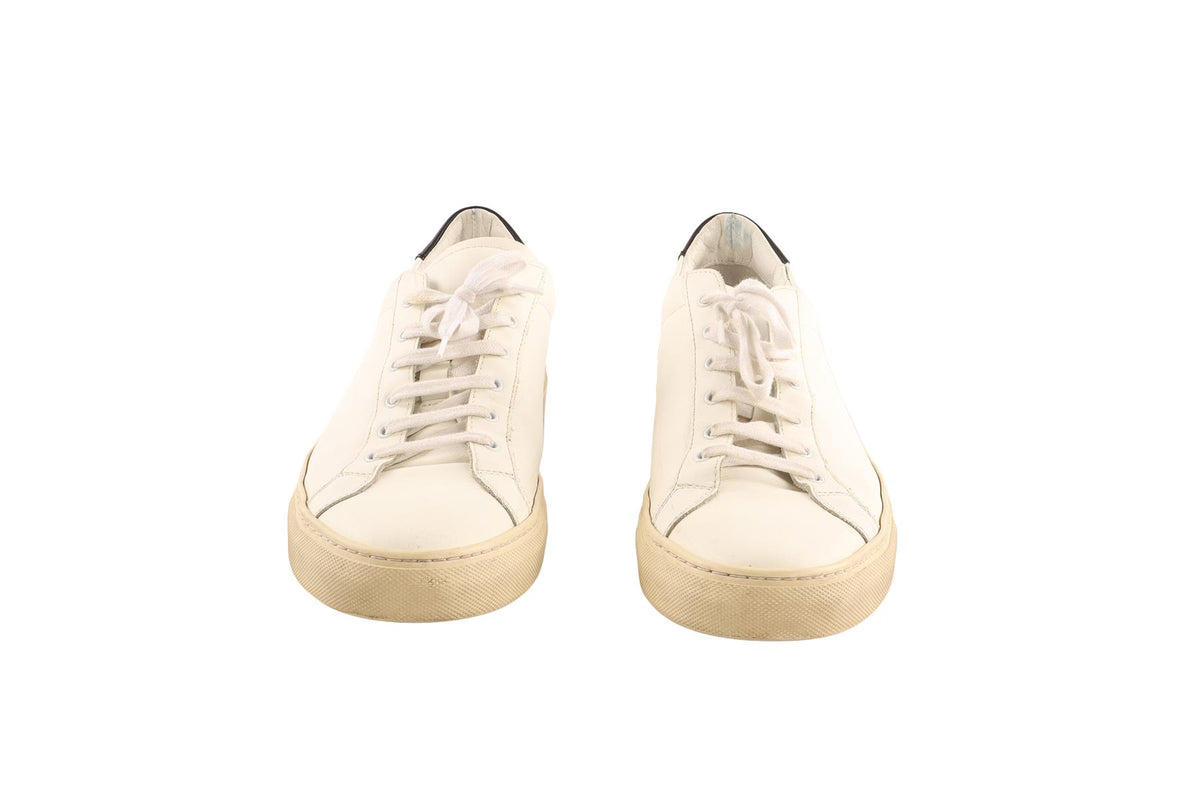COMMON PROJECTS WHITE LEATHER MEN'S SNEAKERS UK 9 EU 43