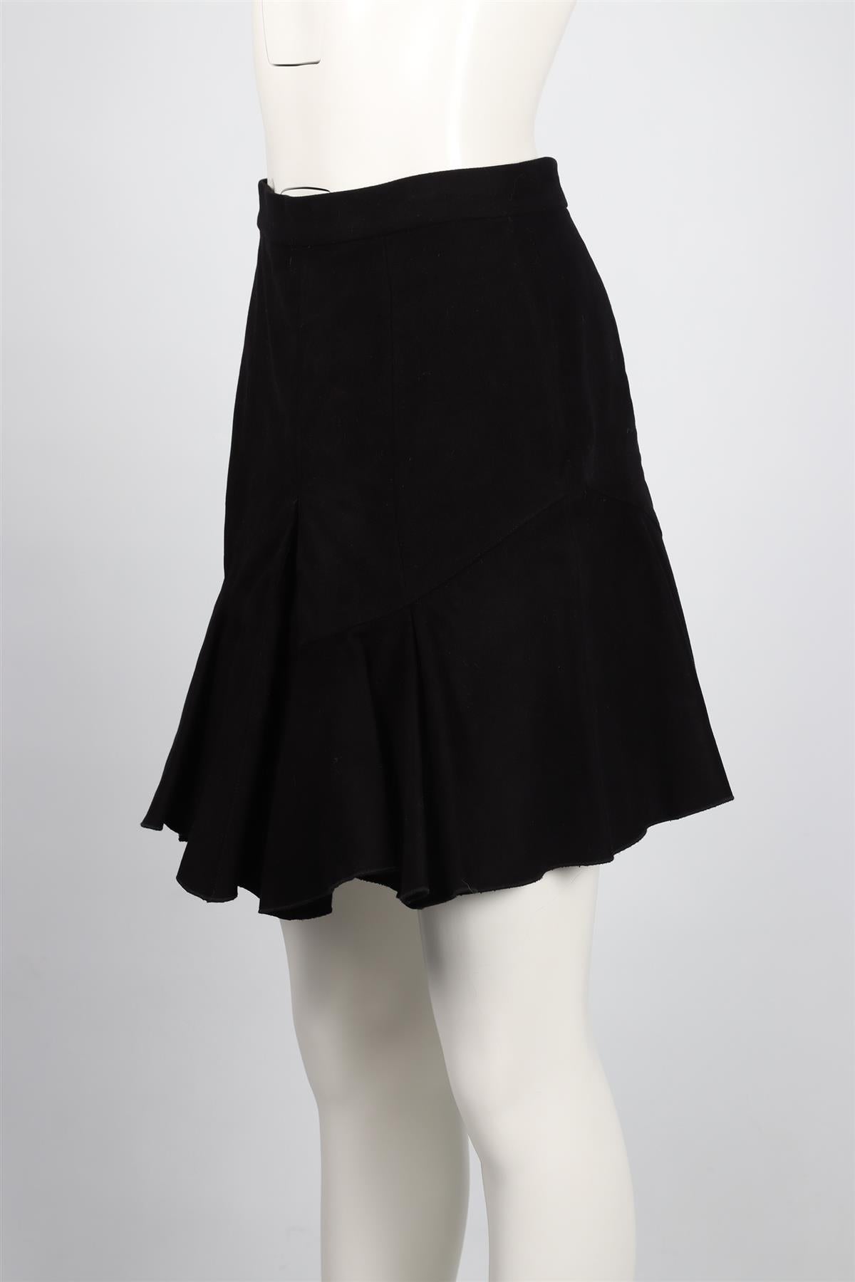 ISABEL MARANT BLACK COTTON BLEND MINI SKIRT FR 38 UK 10