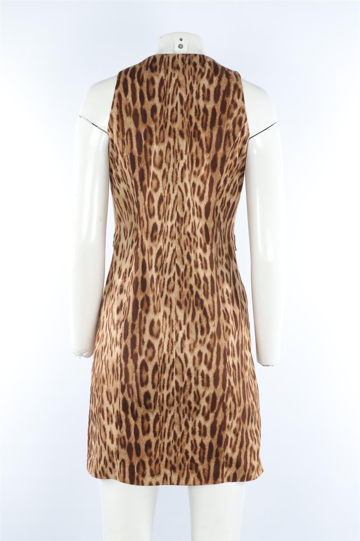 MICHAEL MICHAEL KORS BROWN COTTON MINI DRESS US 4 UK 8