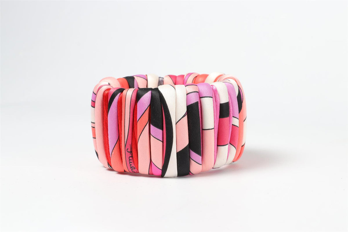 EMILIO PUCCI PINK SILK BANGLE