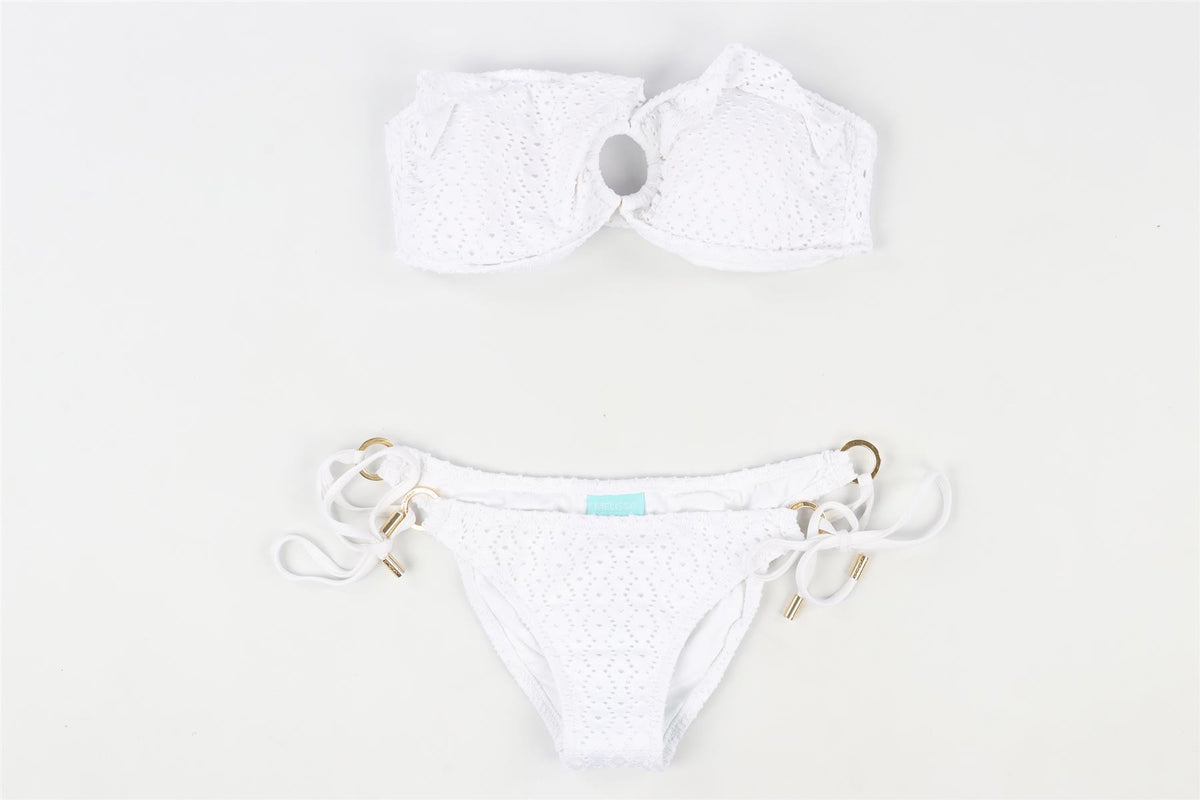 MELISSA ODABASH WHITE BIKINI UK 10