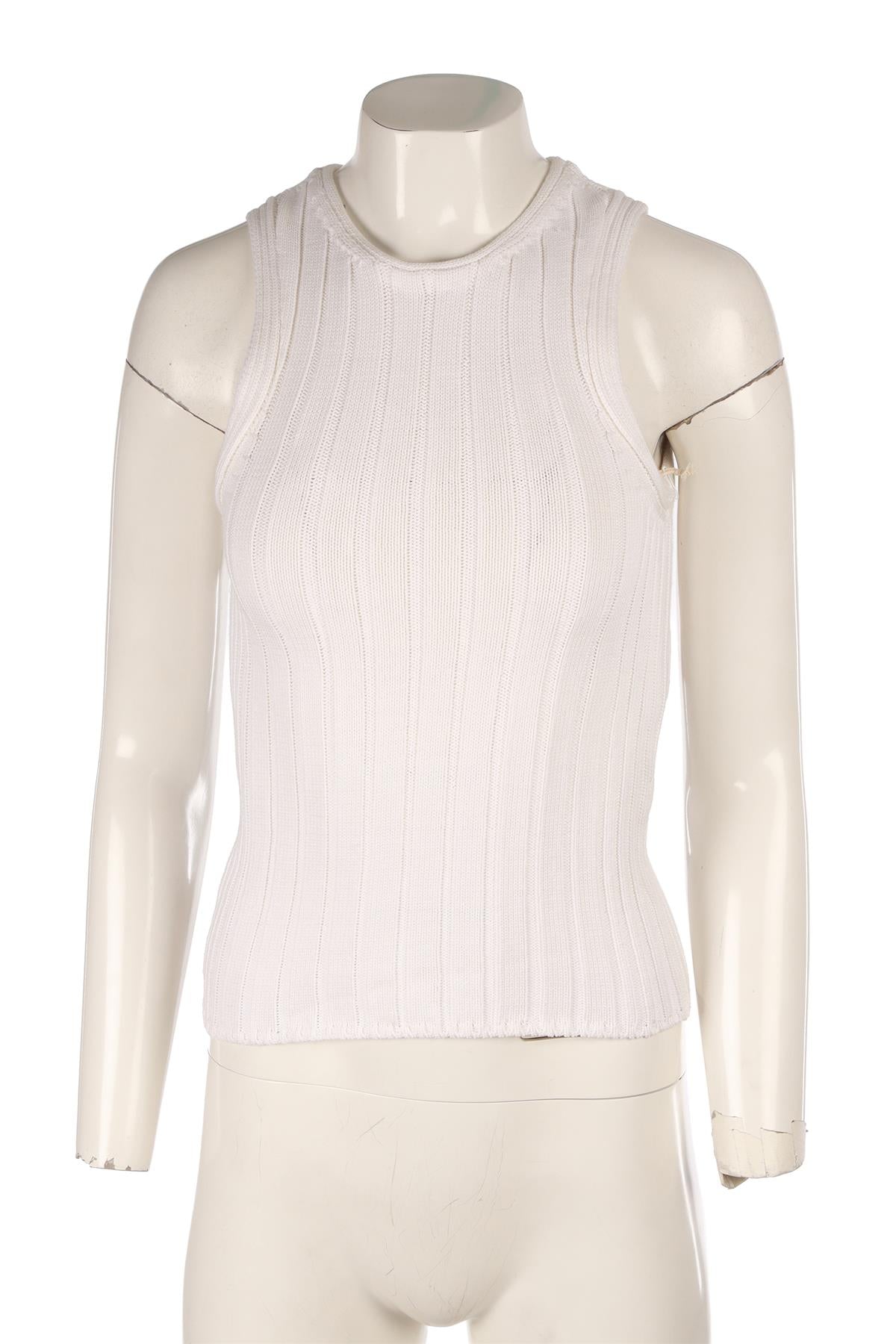 KHAITE WHITE COTTON TOP XSMALL