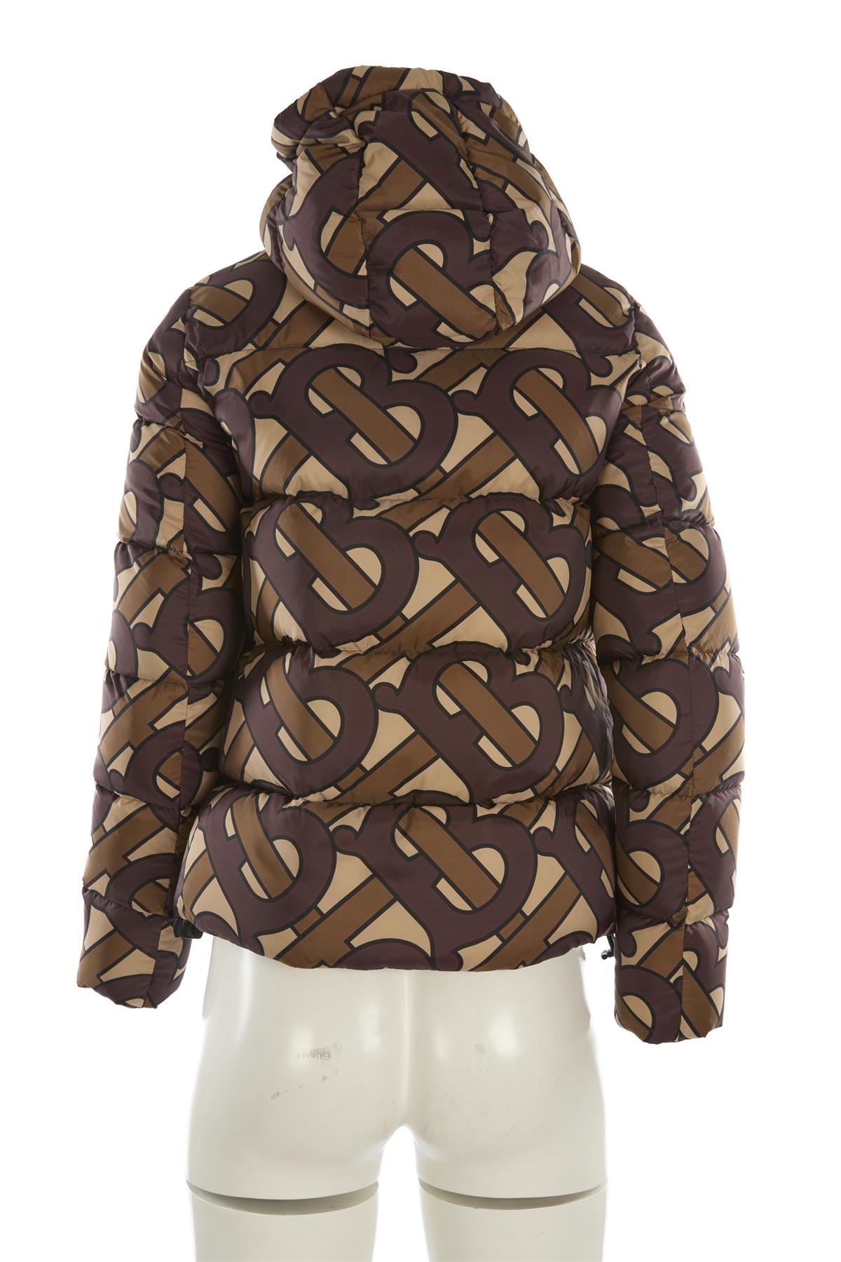 BURBERRY BROWN PADDED DOWN JACKET XSMALL