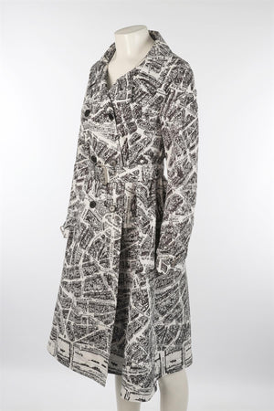 CHRISTIAN DIOR WHITE 2023 SHELL TRENCH COAT FR 36 UK 8