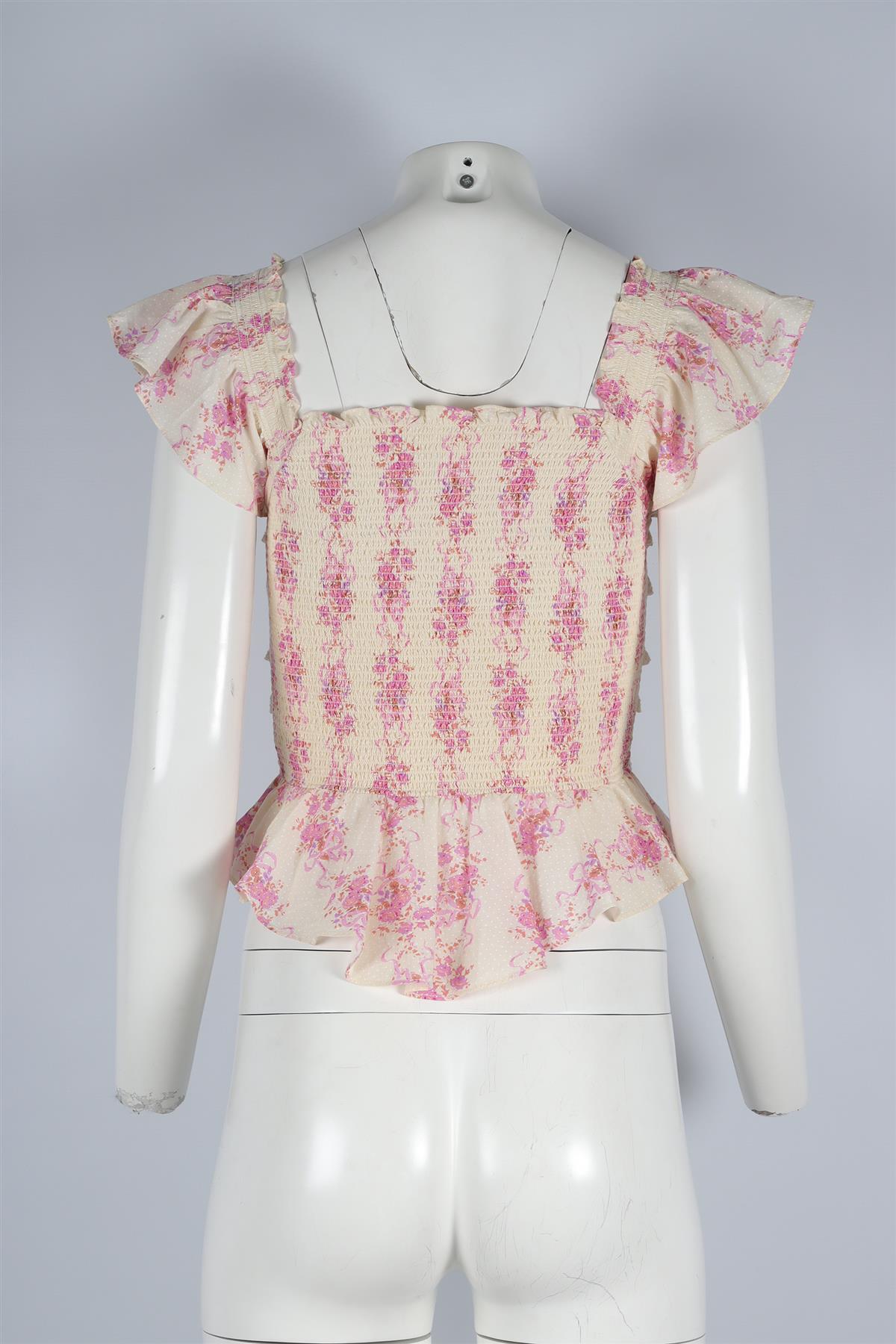 LOVESHACKFANCY WHITE COTTON TOP SMALL