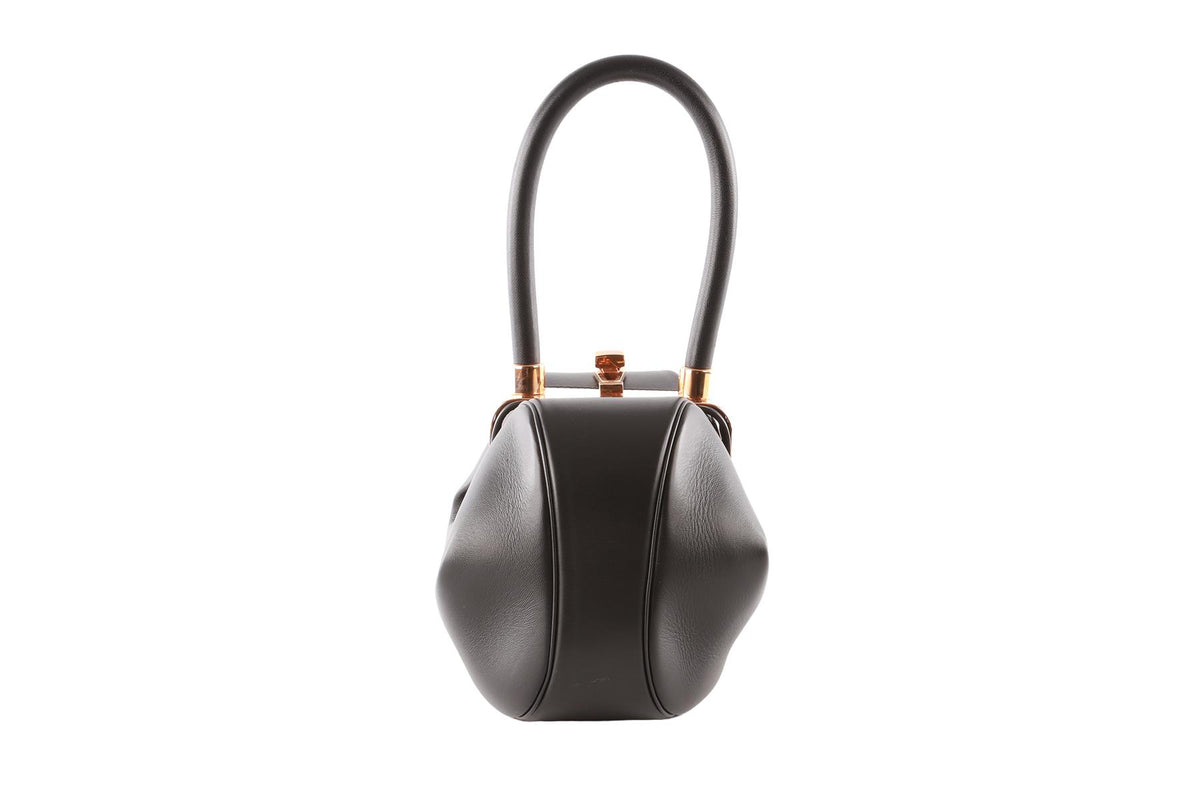 GABRIELA HEARST BLACK NINA LEATHER TOTE BAG