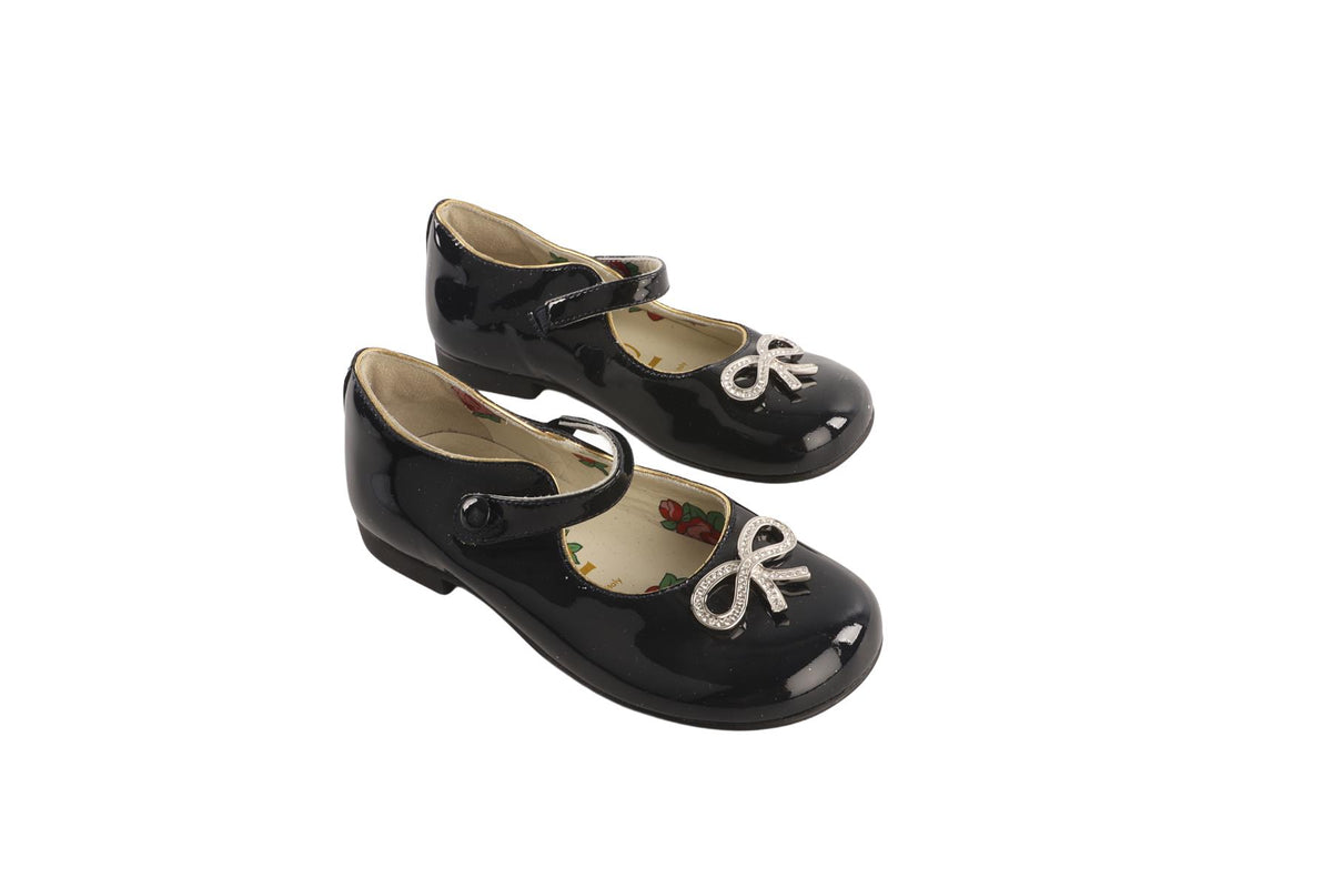 GUCCI NAVY KIDS GIRLS BALLET FLATS EU 25 UK 7 US 10
