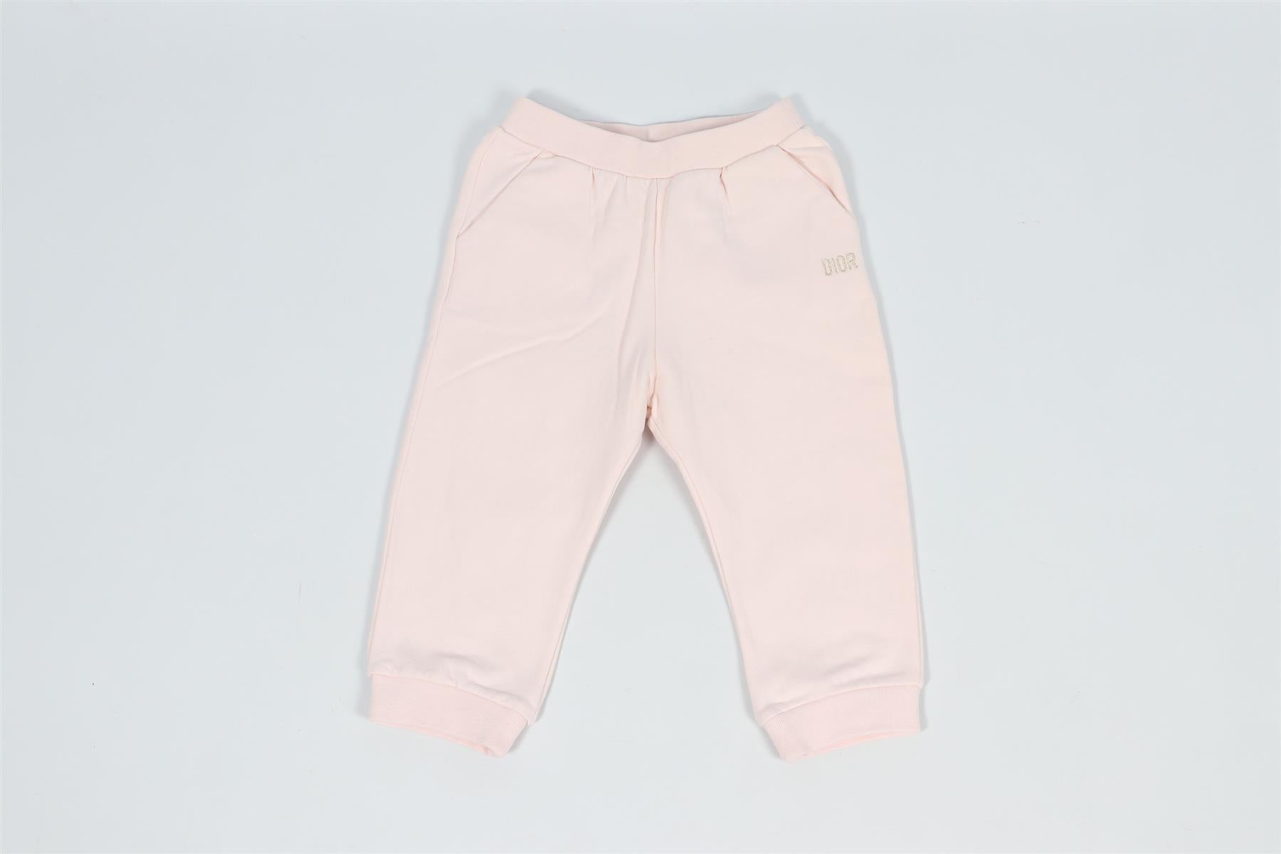 CHRISTIAN DIOR PINK BABY GIRLS COTTON PANTS 18 MONTHS