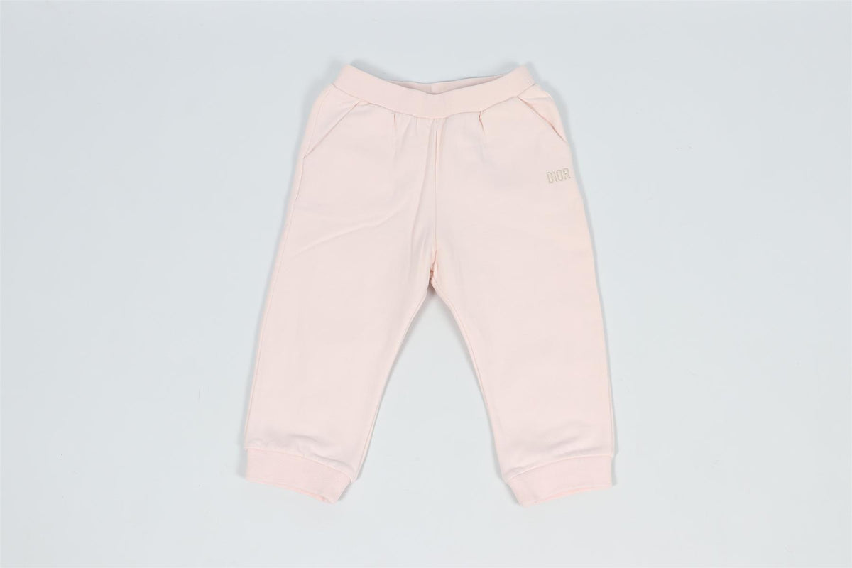 CHRISTIAN DIOR PINK BABY GIRLS COTTON PANTS 18 MONTHS