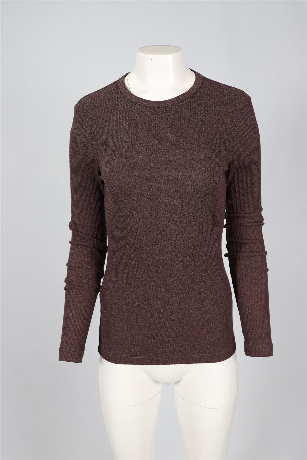 AGOLDE BROWN COTTON TOP MEDIUM