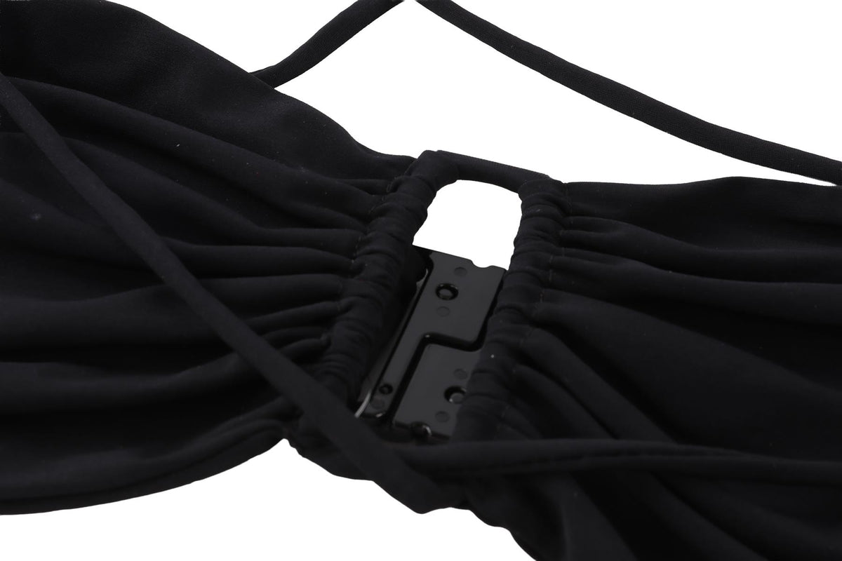 MAGDA BUTRIM BLACK BIKINI TOP UK 10