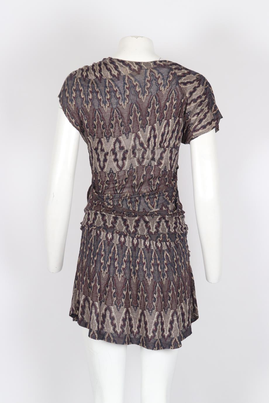 ISABEL MARANT ÉTOILE CROCHET KNIT MINI DRESS UK 6