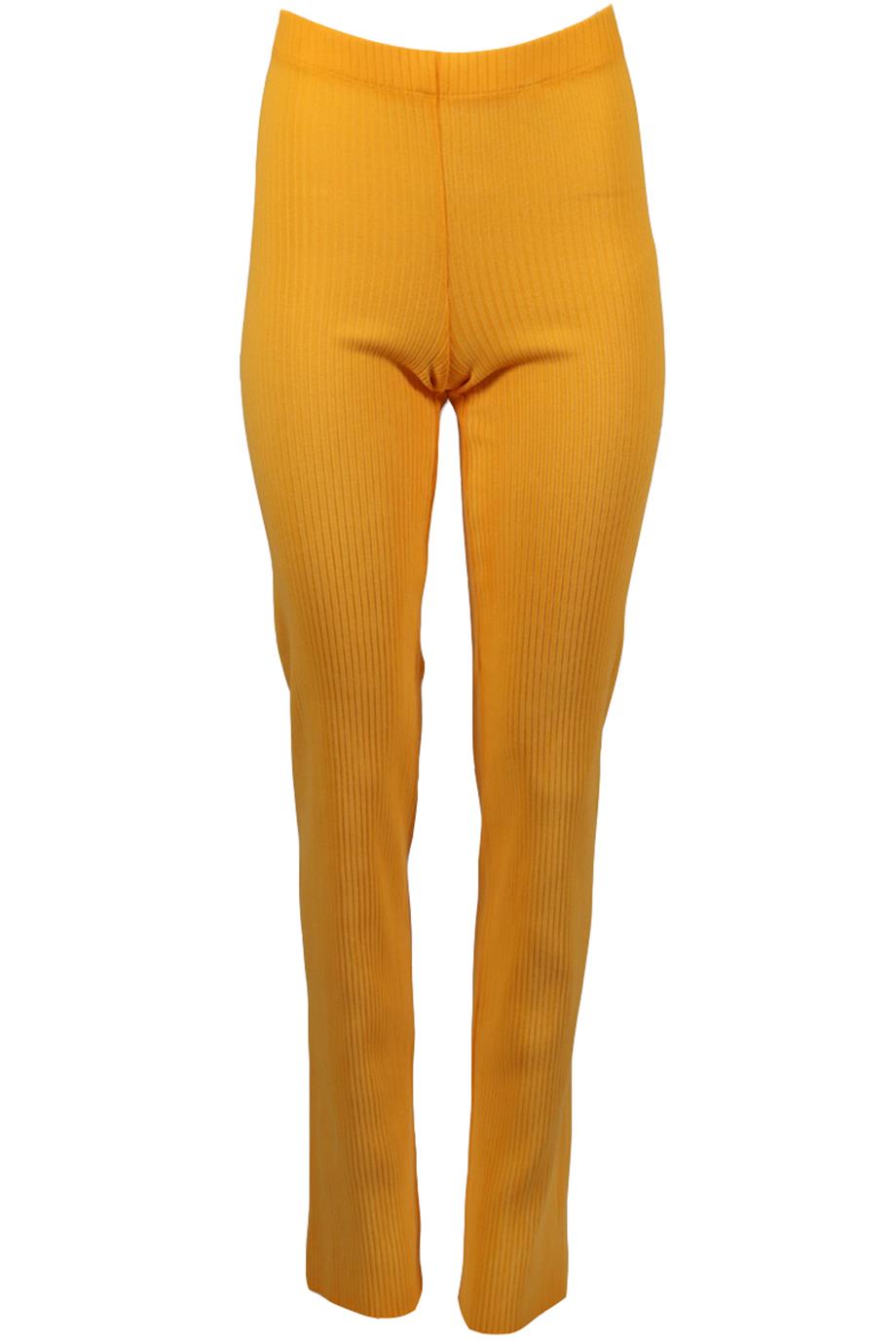 COTTON CITIZEN RIBBED COTTON BLEND FLARED PANTS XSMALL
