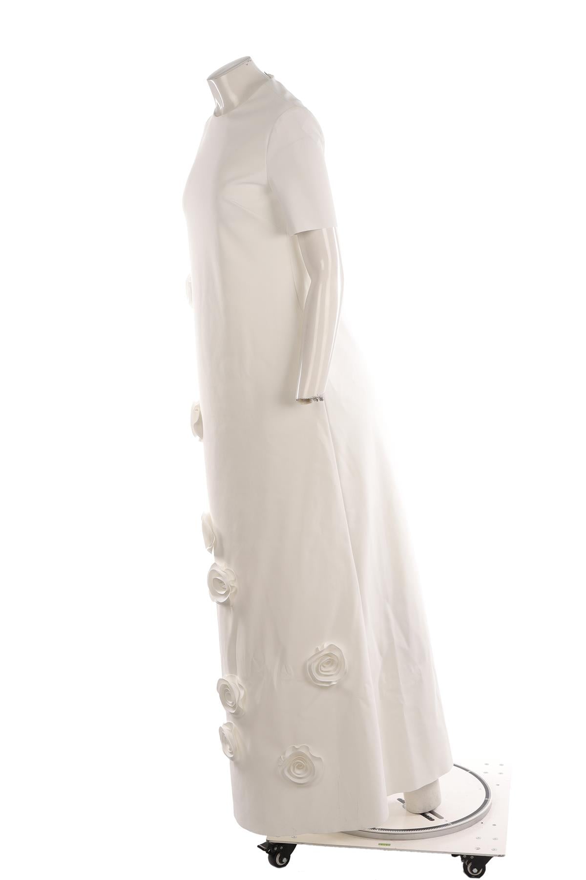 GRETA CONSTANTINE WHITE MAXI DRESS US 4