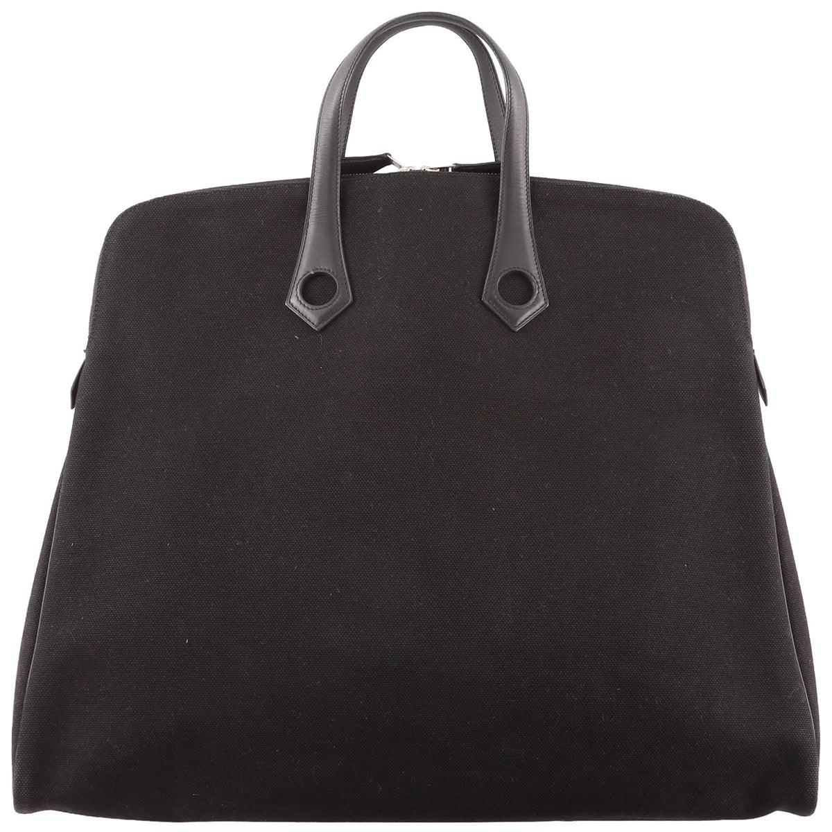 HERMÈS BLACK 2005 HEEBOO 50 CM CANVAS TOTE BAG