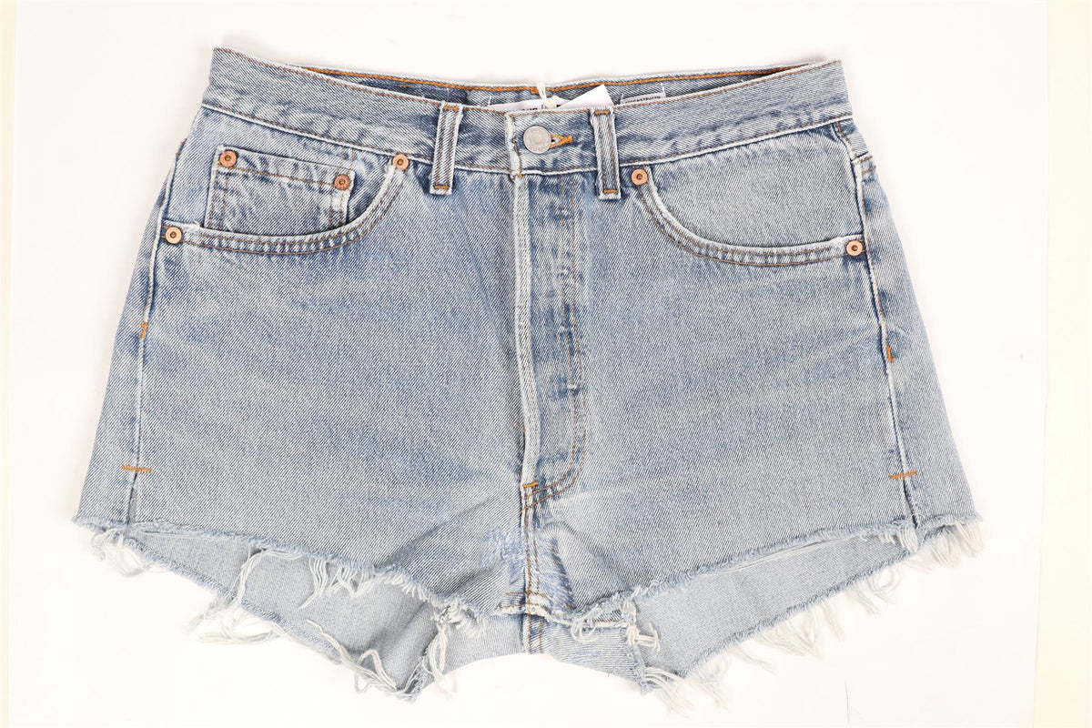 RE/DONE HIGH RISE DENIM SHORTS W27 UK 8-10